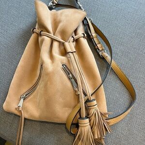 Rebecca Minkoff Tosca Crossbody Bag with Drawstring Closure and Tassels
